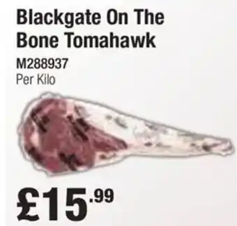 Booker Wholesale Blackgate On The Bone Tomahawk offer