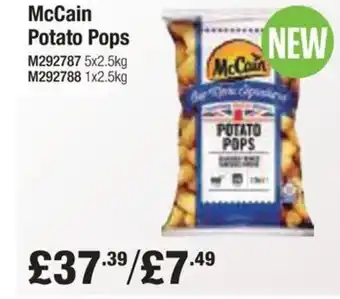 Booker Wholesale McCain Potato Pops offer