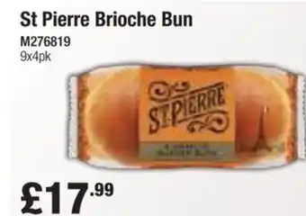 Booker Wholesale St Pierre Brioche Bun offer