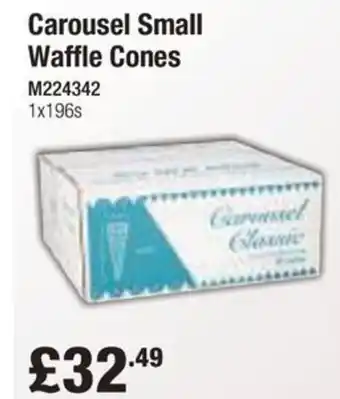 Booker Wholesale Carousel Small Waffle Cones offer