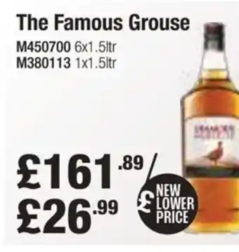 Booker Wholesale The Famous Grouse offer