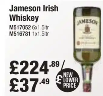 Booker Wholesale Jameson Irish Whiskey offer