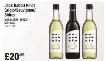 Booker Wholesale Jack Rabbit Pinot Grigio/Sauvignon/ Shiraz offer