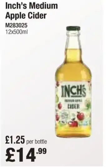 Booker Wholesale Inch's Medium Apple Cider offer