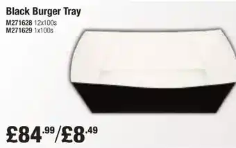 Booker Wholesale Black Burger Tray offer