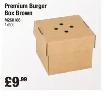 Booker Wholesale Premium Burger Box Brown offer