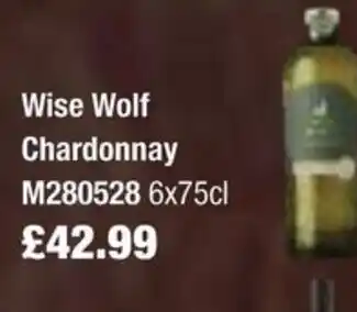 Booker Wholesale Wise Wolf Chardonnay offer