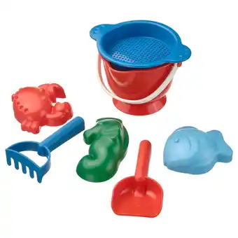 IKEA Sandig 7-piece sand play set, multicolour offer