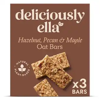 Sainsbury's Deliciously Ella Hazelnut Pecan & Maple Oat Bars 3x50g offer