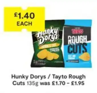 SuperValu Hunky Dorys / Tayto Rough Cuts 135g offer