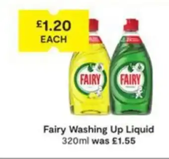 SuperValu Fairy Washing Up Liquid 320ml offer