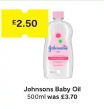 SuperValu Johnsons Baby Oil 500ml offer
