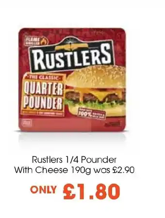 Centra Rustlers 1/4 Pounder With Cheese 190g offer