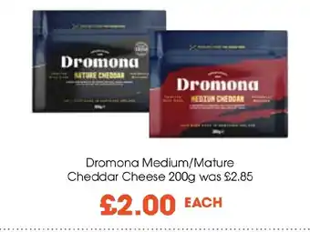 Centra Dromona Medium/Mature Cheddar Cheese 200g offer