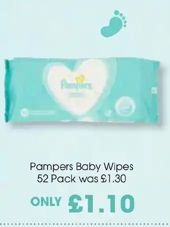 Centra Pampers Baby Wipes 52 Pack offer