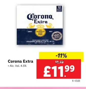 Lidl Corona Extra offer