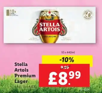 Lidl Stella Artois Premium Lager offer