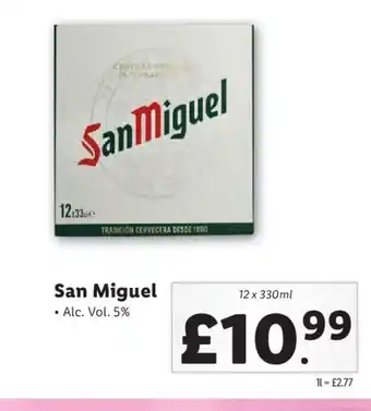 Lidl San Miguel offer