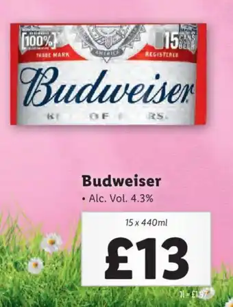 Lidl Budweiser offer