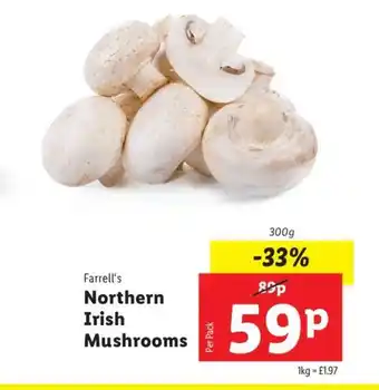 Lidl Farrell's Northern Irish Mushrooms offer