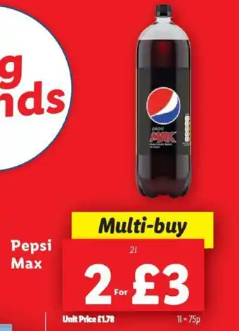 Lidl Pepsi Max offer