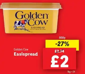 Lidl Golden Cow Easispread offer