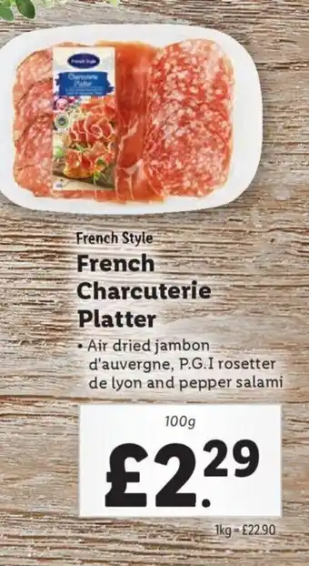 Lidl French Style French Charcuterie Platter offer