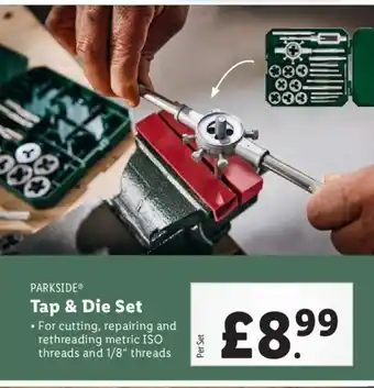 Lidl PARKSIDE Tap & Die Set offer