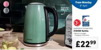 Lidl SILVERCREST KITCHEN TOOLS 3100W Kettle offer