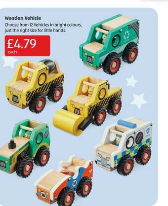 Aldi Wooden Vehicle offer