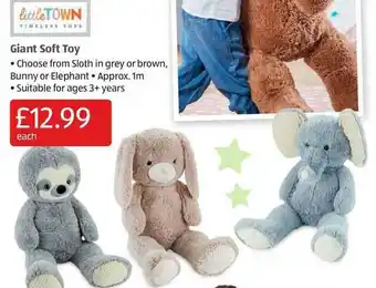 Aldi Giant Soft Toy offer