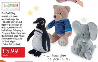 Aldi Eco Soft Toy offer