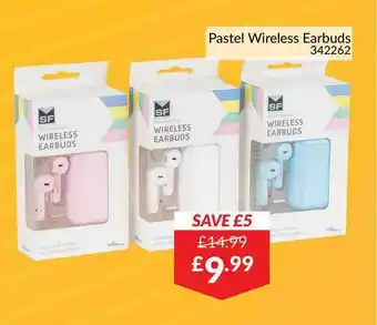 The Range Pastel Wireless Earbuds offer