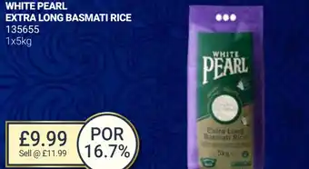 Bestway WHITE PEARL EXTRA LONG BASMATI RICE offer