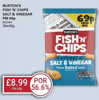 Bestway BURTON'S FISH 'N' CHIPS SALT & VINEGAR offer