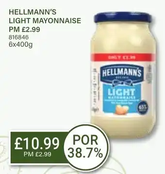 Bestway HELLMANN'S LIGHT MAYONNAISE offer