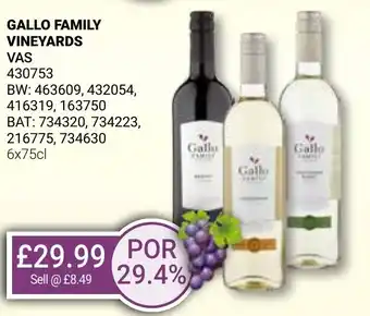 Bestway GALLO FAMILY VINEYARDS VAS offer