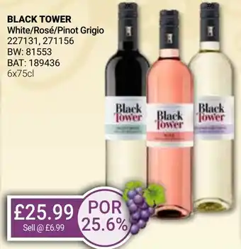 Bestway BLACK TOWER White/Rosé/Pinot Grigio offer