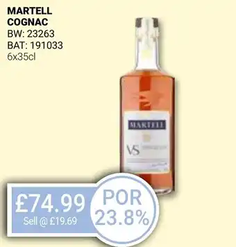 Bestway MARTELL COGNAC offer