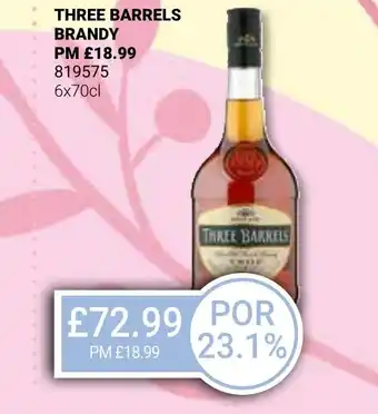 Bestway THREE BARRELS BRANDY offer