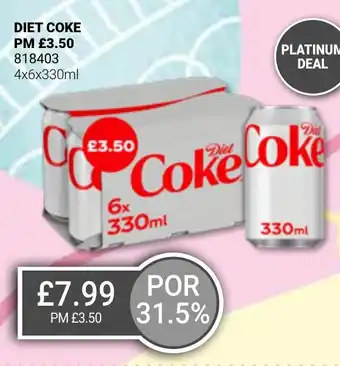 Bestway DIET COKE offer
