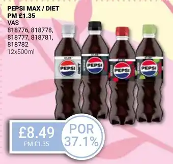 Bestway PEPSI MAX / DIET offer