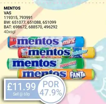 Bestway MENTOS offer