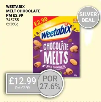 Bestway WEETABIX MELT CHOCOLATE offer