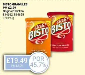 Bestway BISTO GRANULES Original/Chicken offer