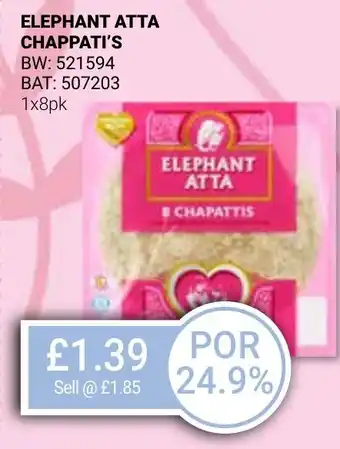 Bestway ELEPHANT ATTA CHAPPATI'S offer