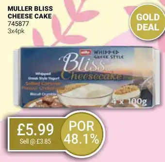 MULLER BLISS CHEESE CAKE
