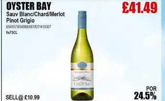 Bestway OYSTER BAY Sauv Blanc/Chard/Merlot Pinot Grigio offer
