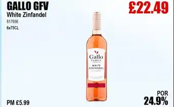 Bestway GALLO GFV White Zinfandel offer