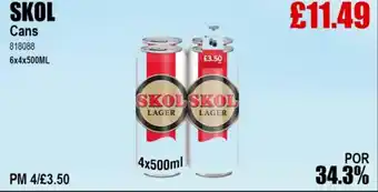 Bestway SKOL Cans offer